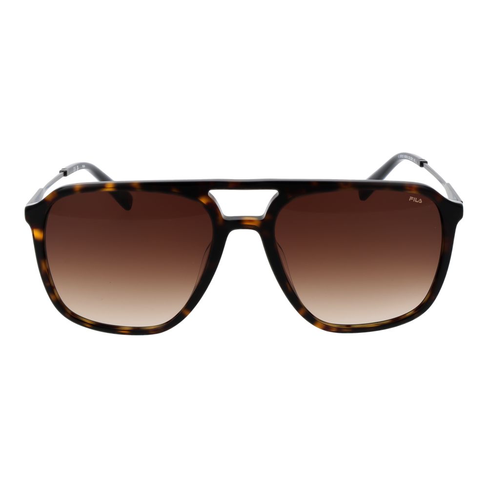 Lunettes de soleil Fila marron pour homme
