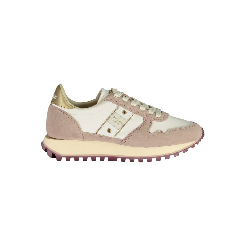 Baskets femme en polyester blanc Blauer