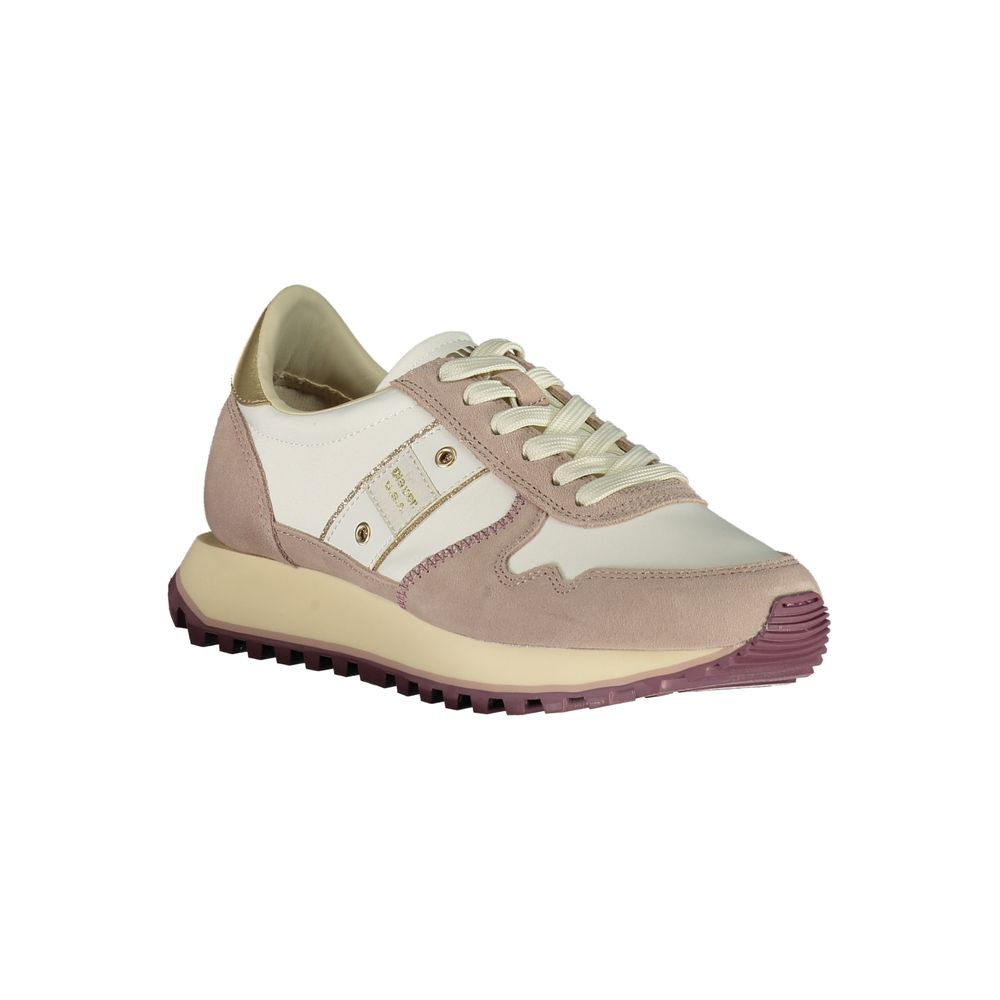 Baskets femme en polyester blanc Blauer