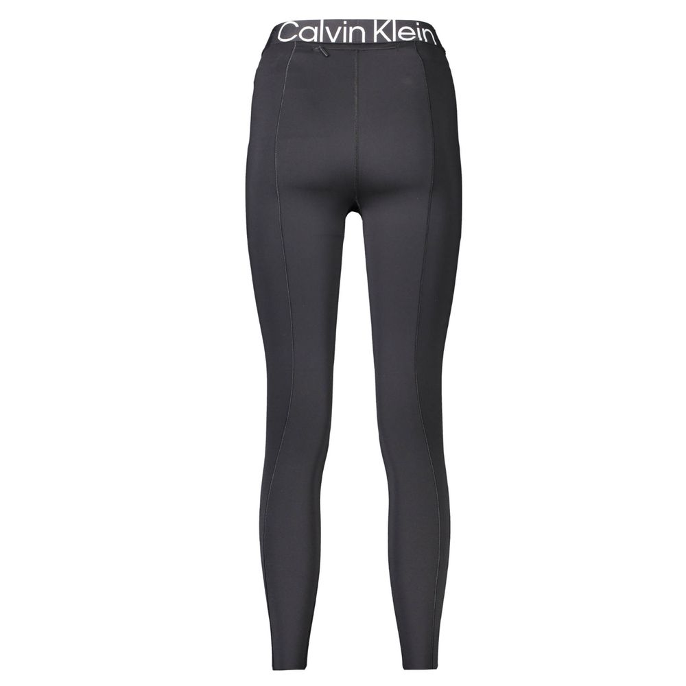 Legging noir en polyester pour femme Calvin Klein