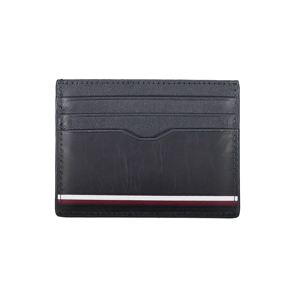 Portefeuille homme en cuir bleu Tommy Hilfiger
