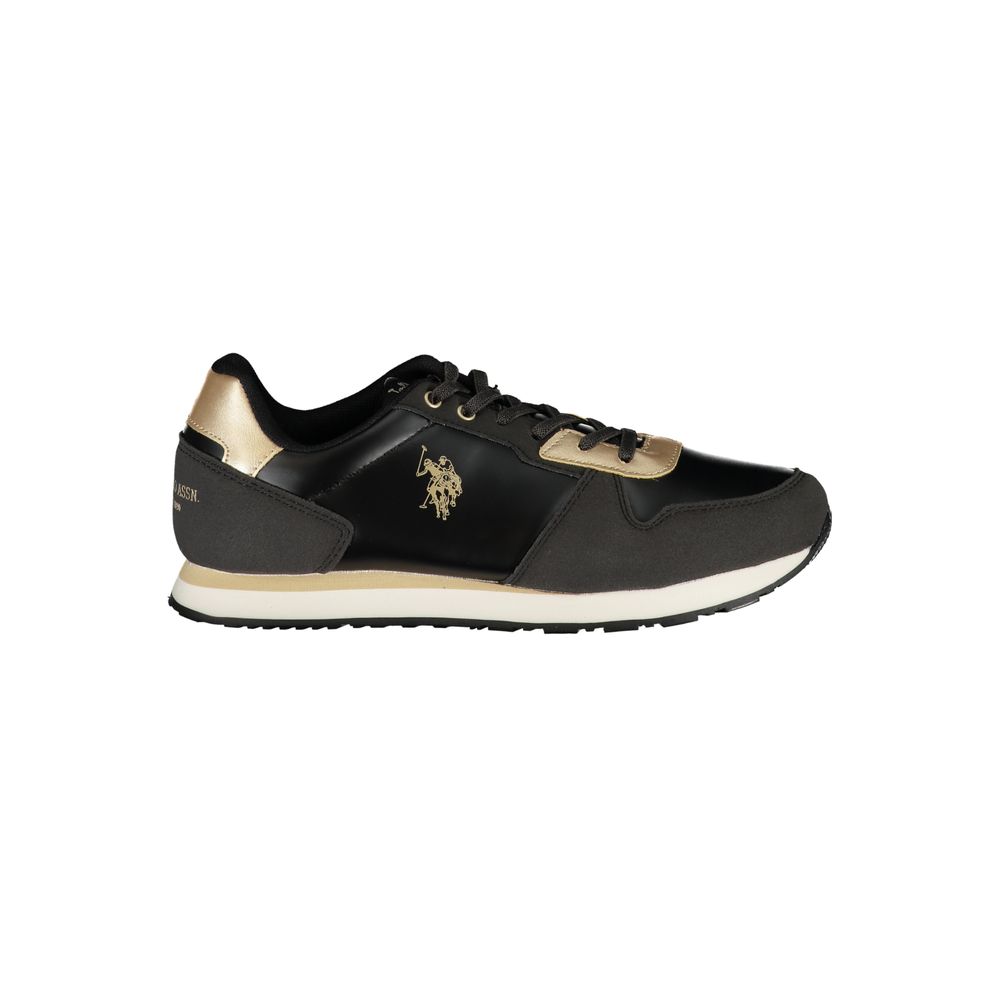 Baskets noires en polyester US POLO ASSN.
