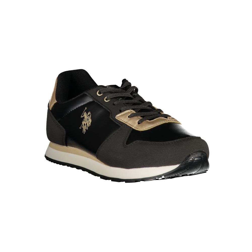 Baskets noires en polyester US POLO ASSN.