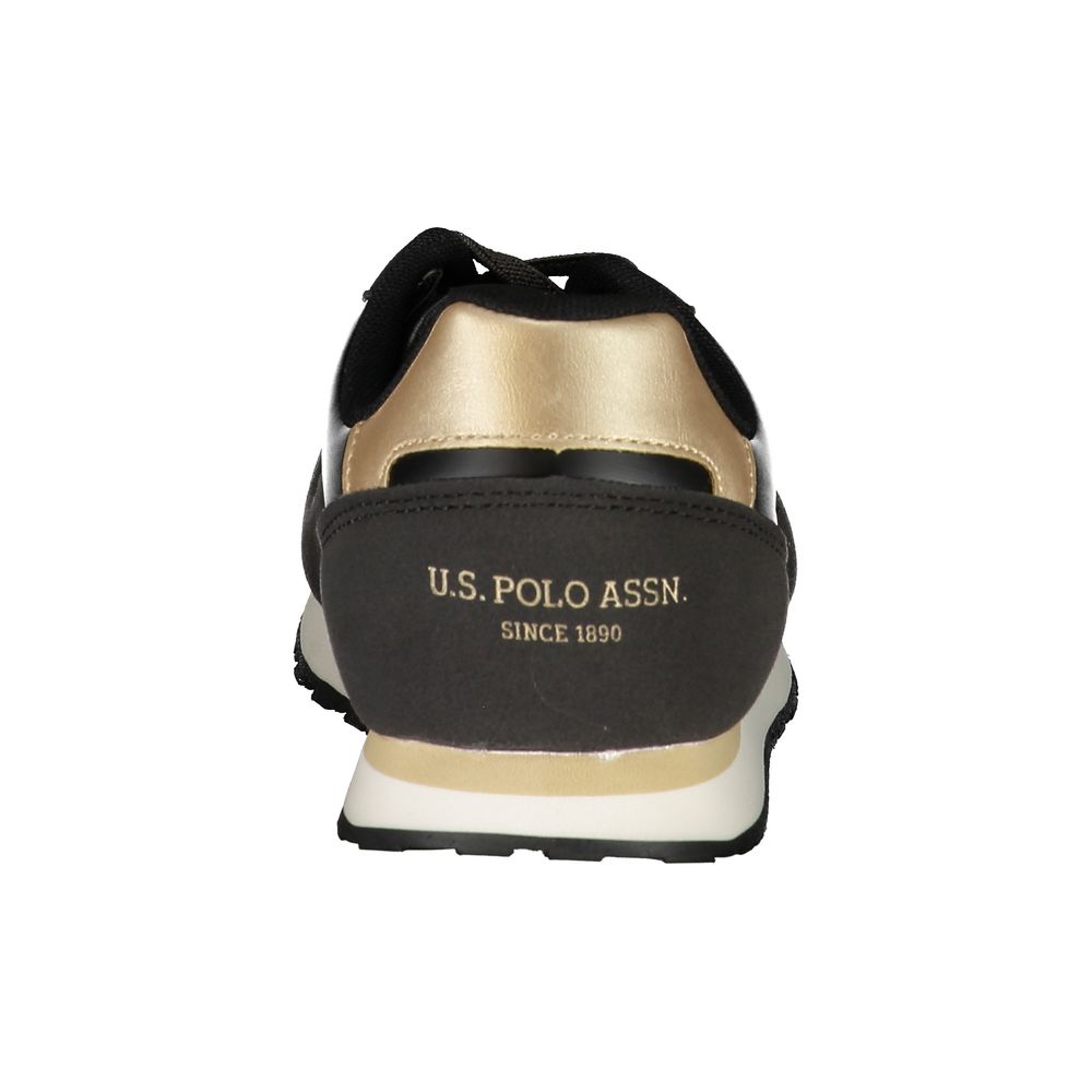 Baskets noires en polyester US POLO ASSN.