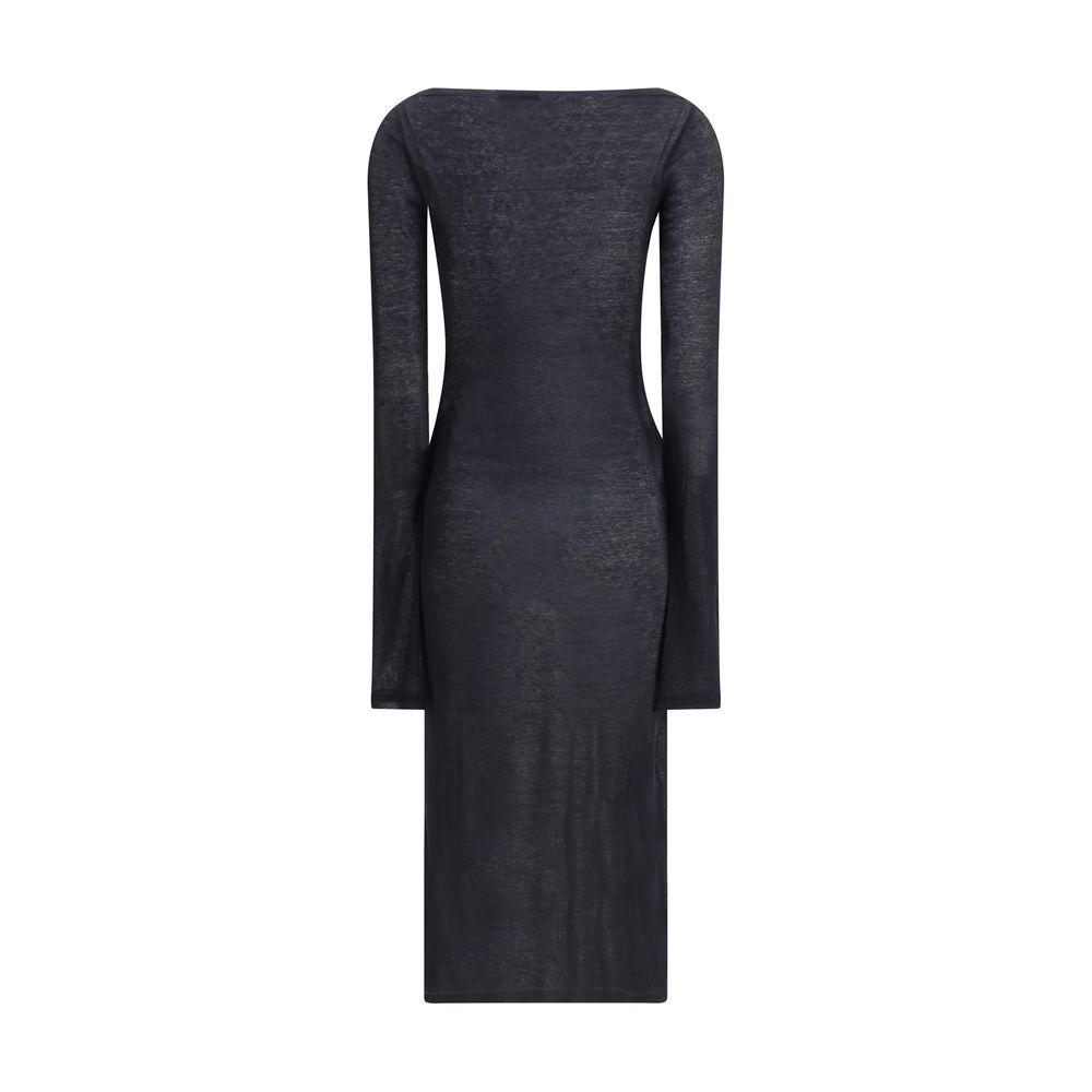 Robe longue en jersey Miu Miu