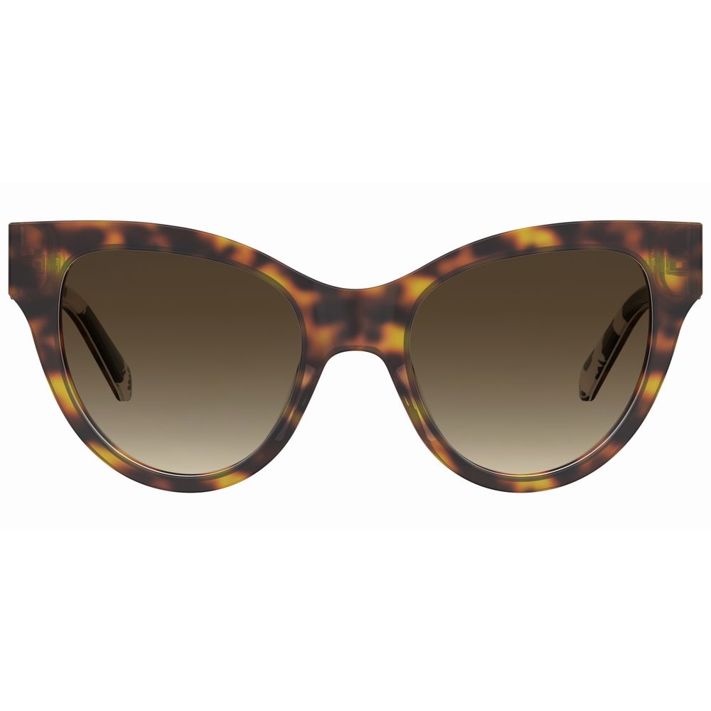 Lunettes de soleil Love Moschino en acétate marron
