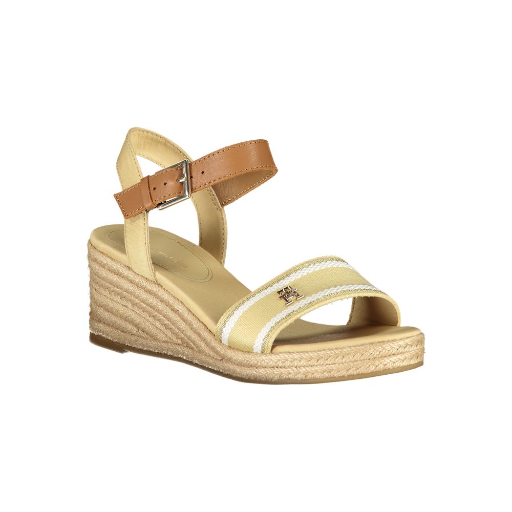Sandales en polyester beige Tommy Hilfiger