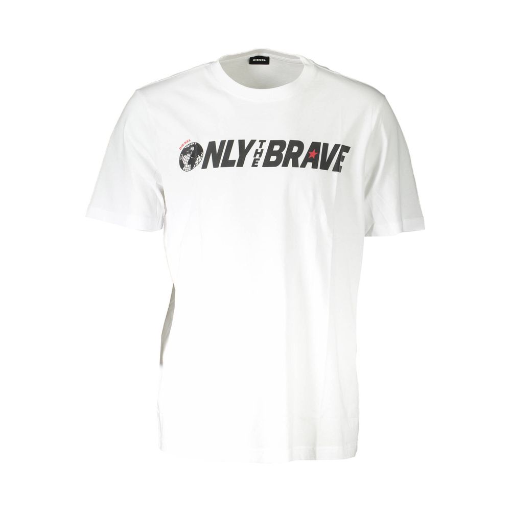 T-shirt Diesel en coton blanc pour homme