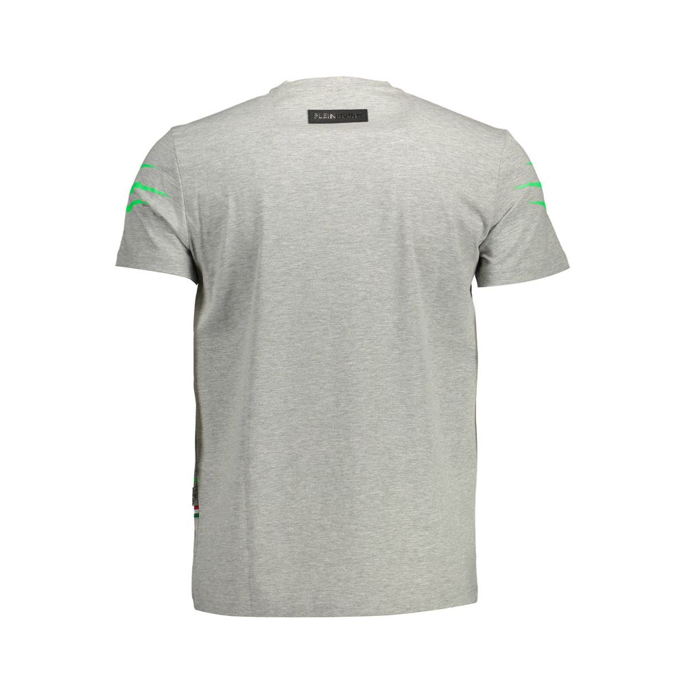 T-shirt homme en coton marron Plein Sport