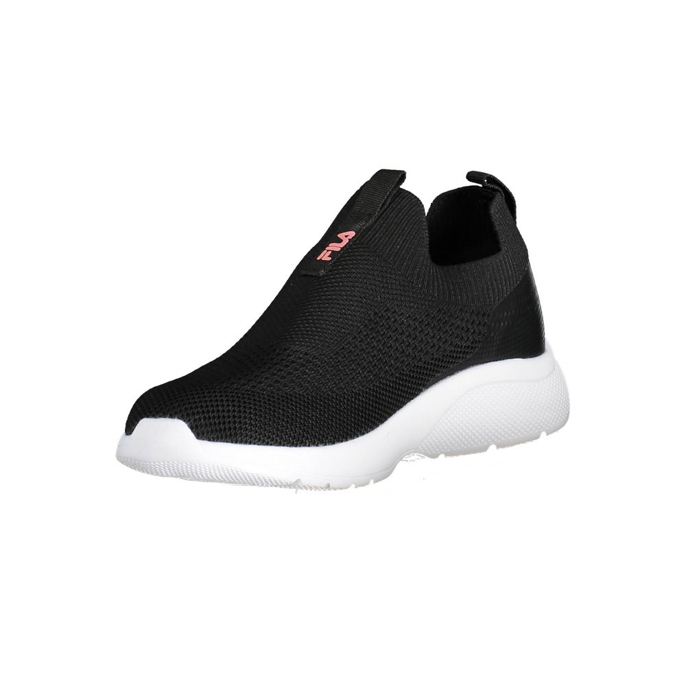 Baskets synthétiques noires Fila pour femmes
