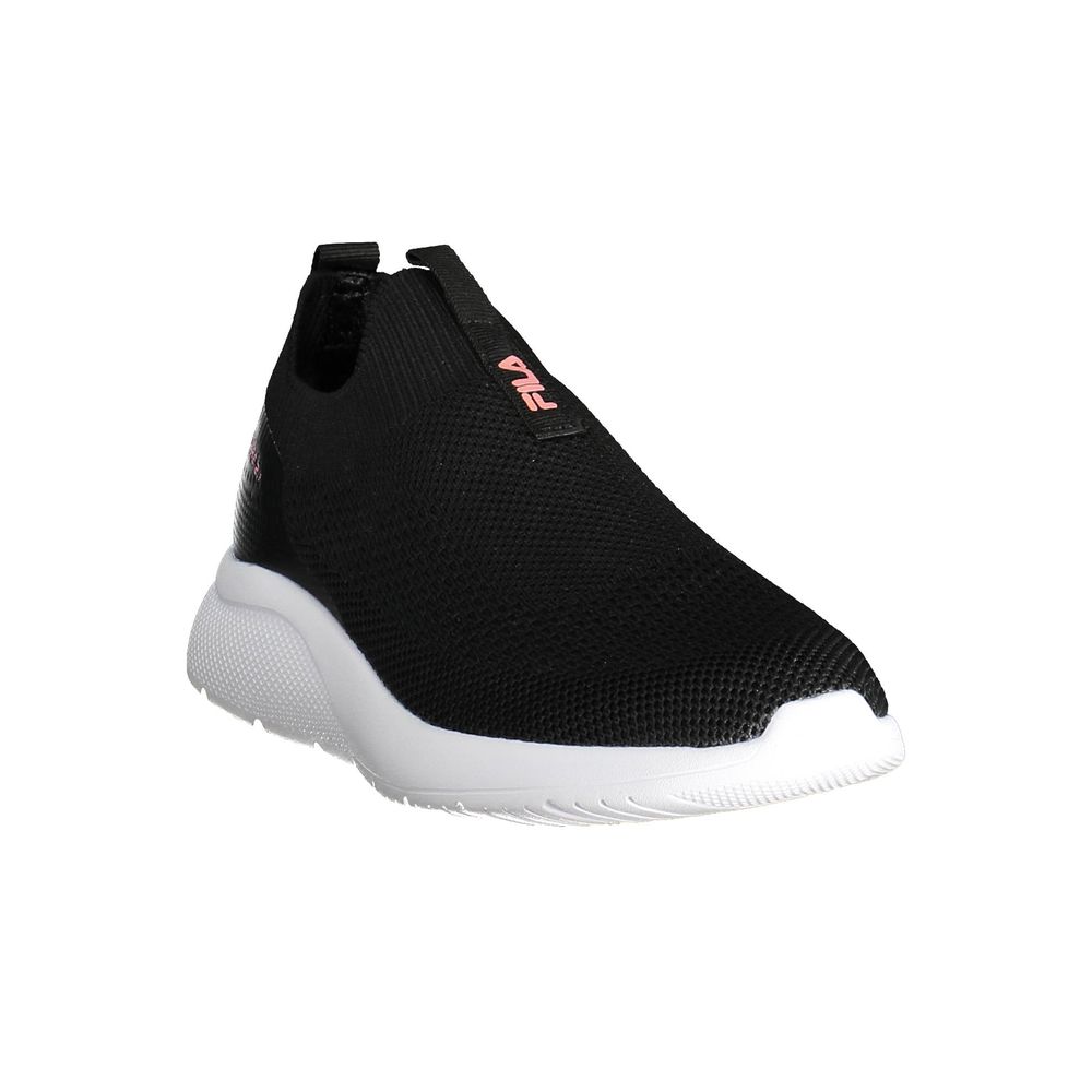 Baskets synthétiques noires Fila pour femmes