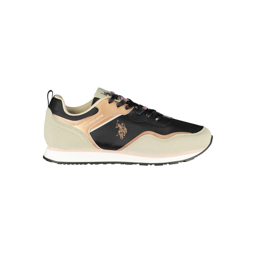 Baskets noires en polyester US POLO ASSN.