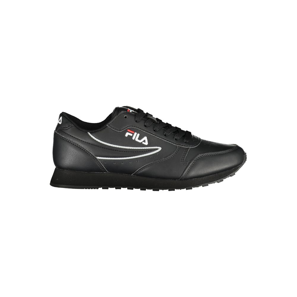 Baskets de sport à lacets noires Fila Sleek