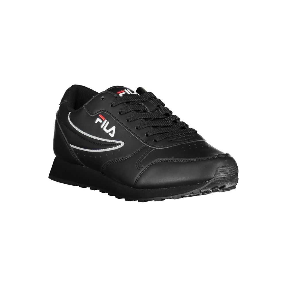 Baskets de sport à lacets noires Fila Sleek