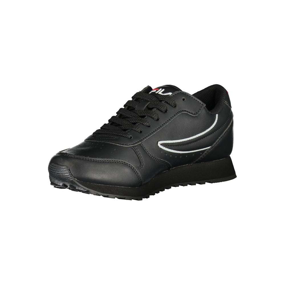 Baskets de sport à lacets noires Fila Sleek