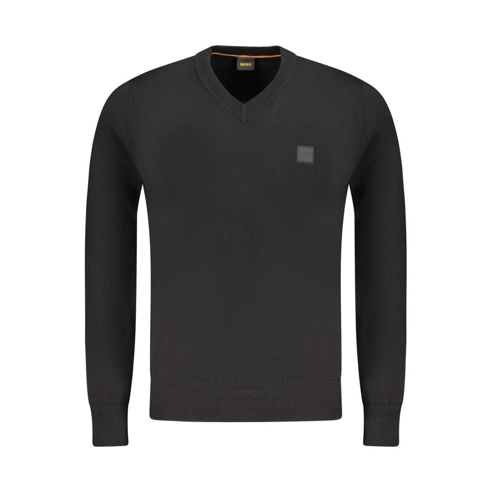 Pull en coton noir Hugo Boss