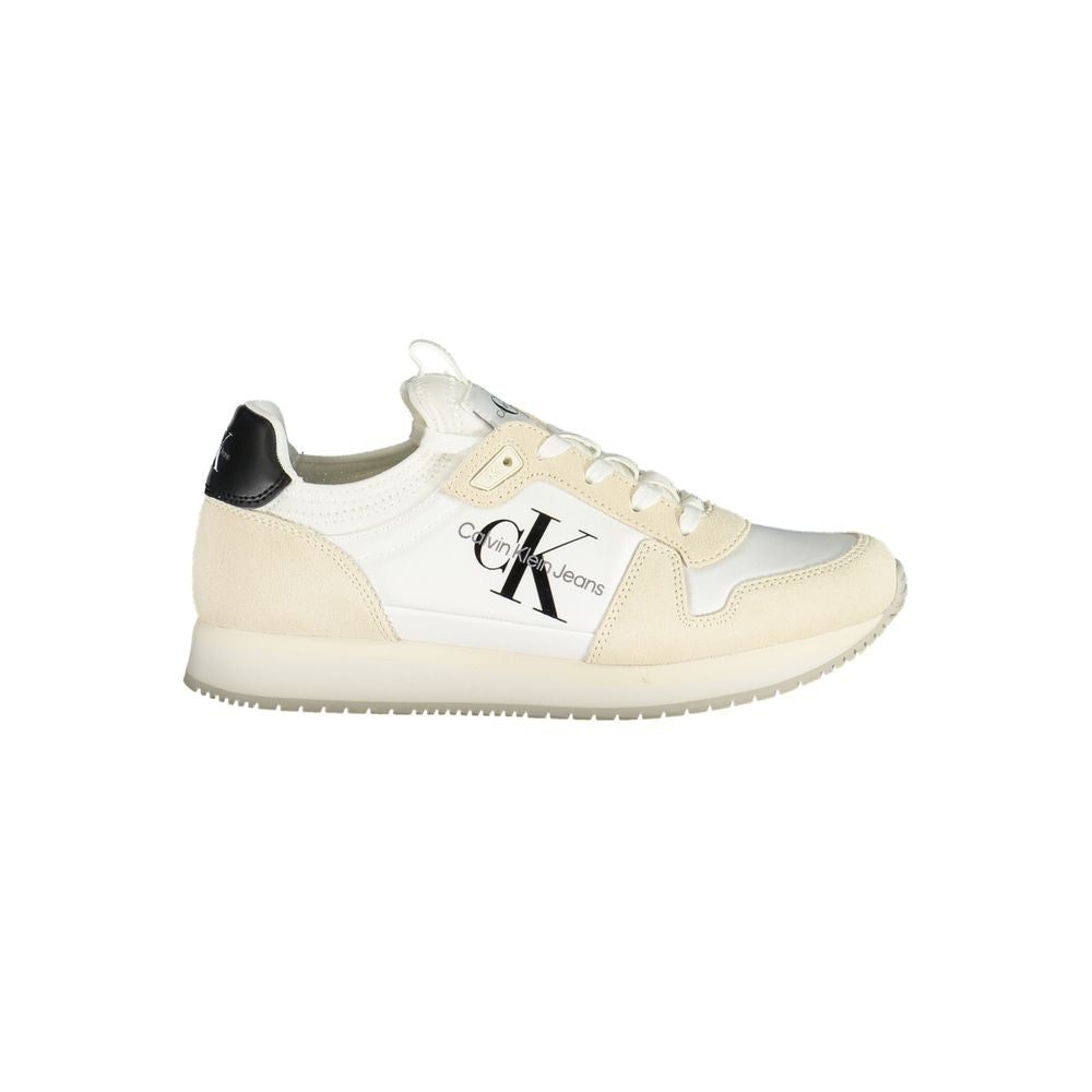 Baskets Calvin Klein blanches en polyester pour femme