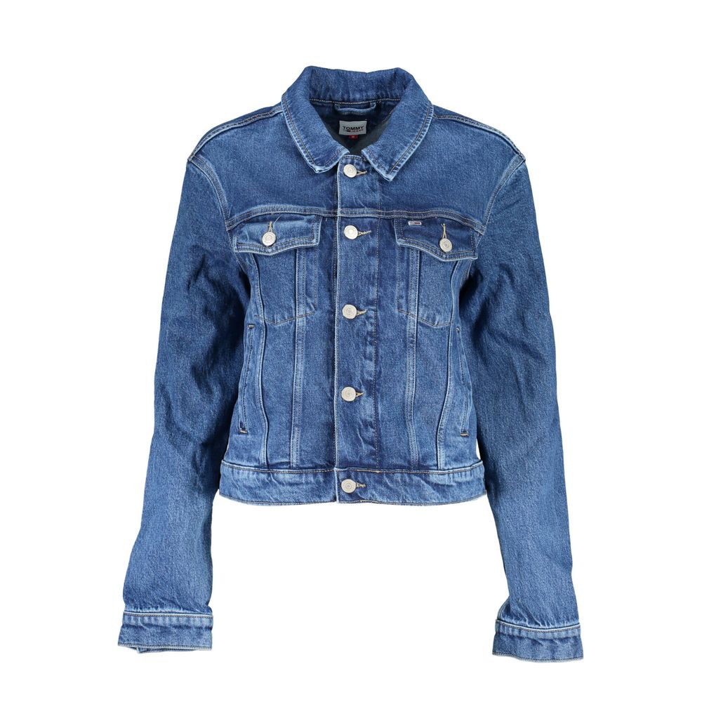 Veste femme en coton bleu Tommy Hilfiger