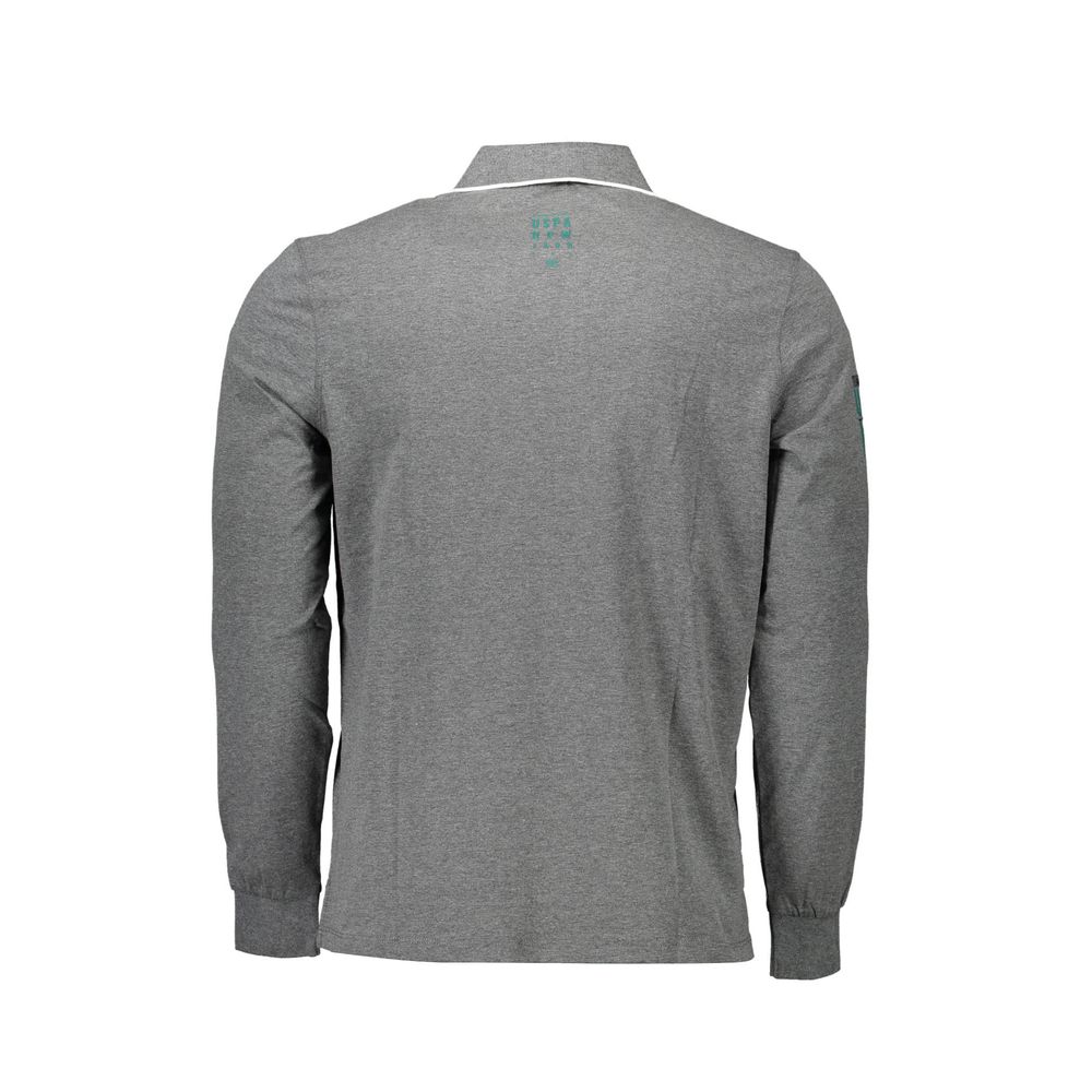 Polo gris en coton pour homme, US POLO ASSN.