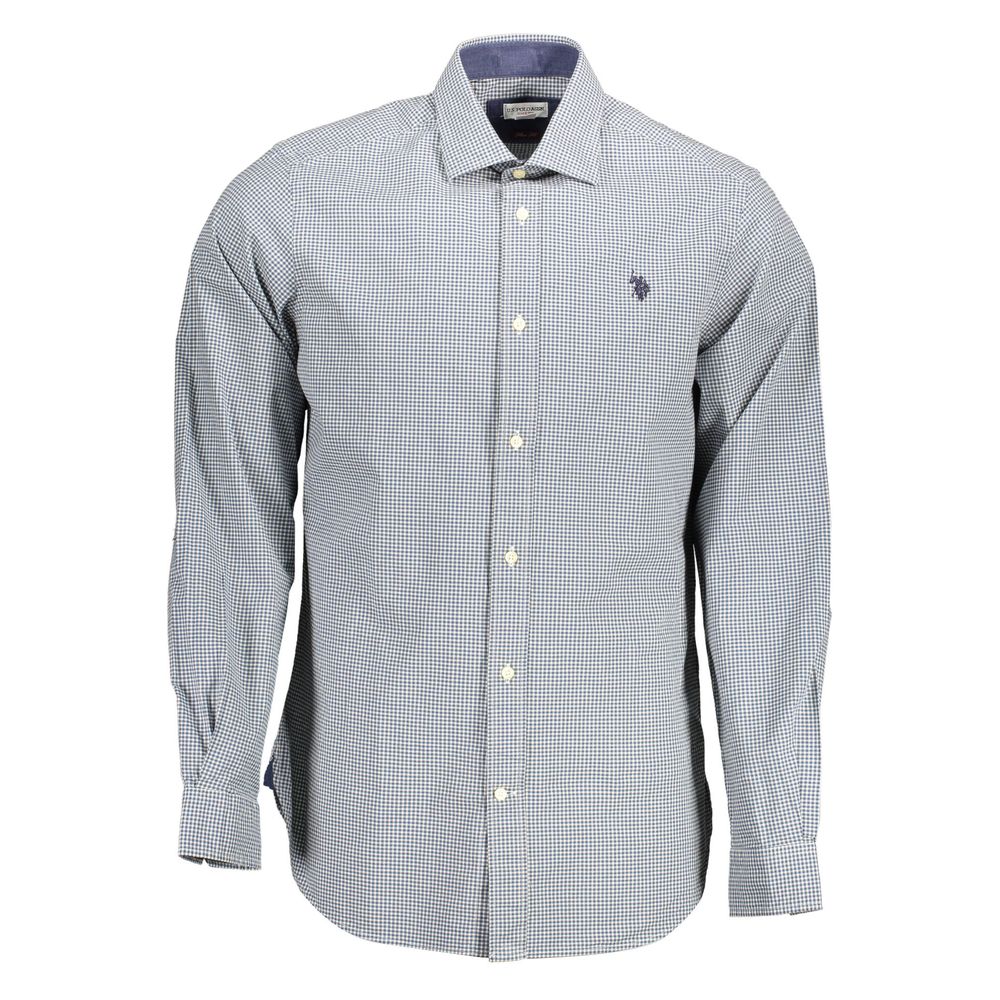 Chemise homme en coton bleu clair US POLO ASSN.