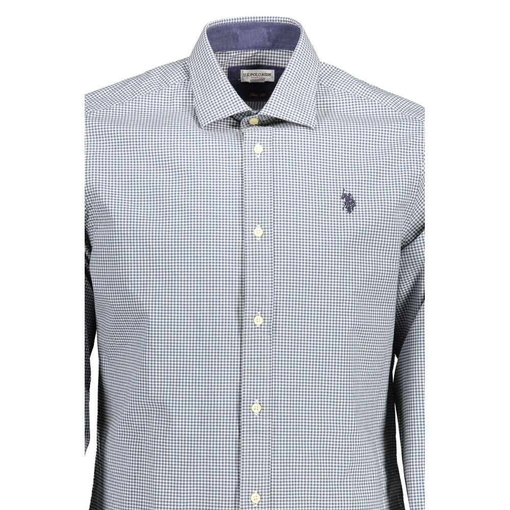Chemise homme en coton bleu clair US POLO ASSN.