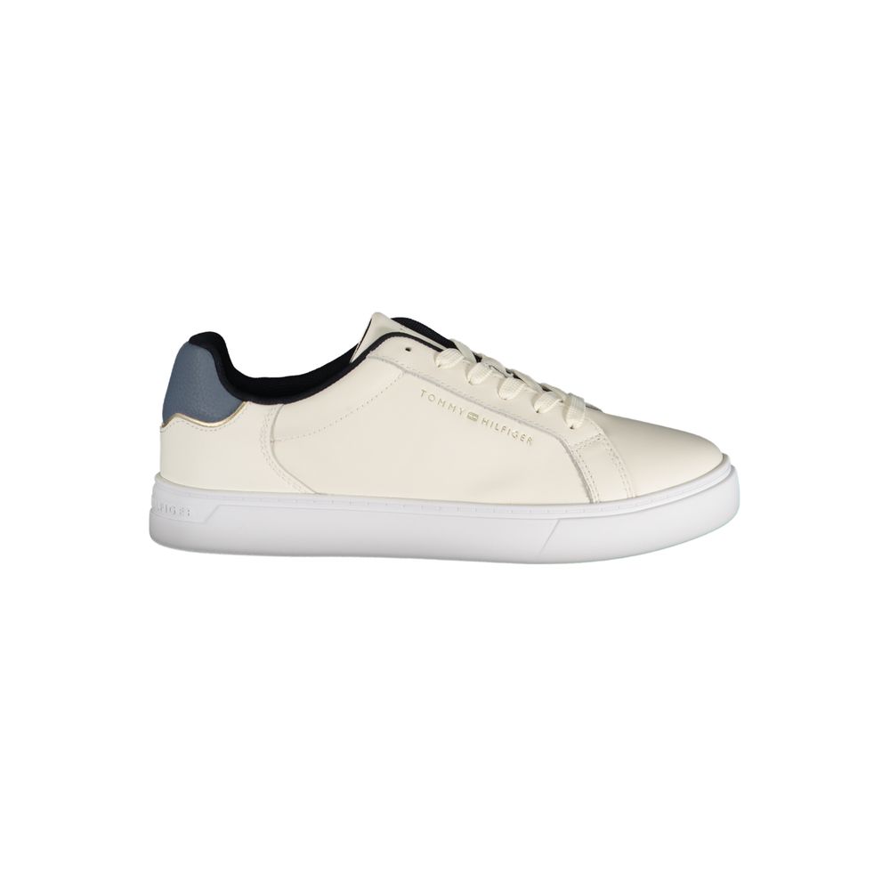 Baskets Tommy Hilfiger en cuir beige pour femme