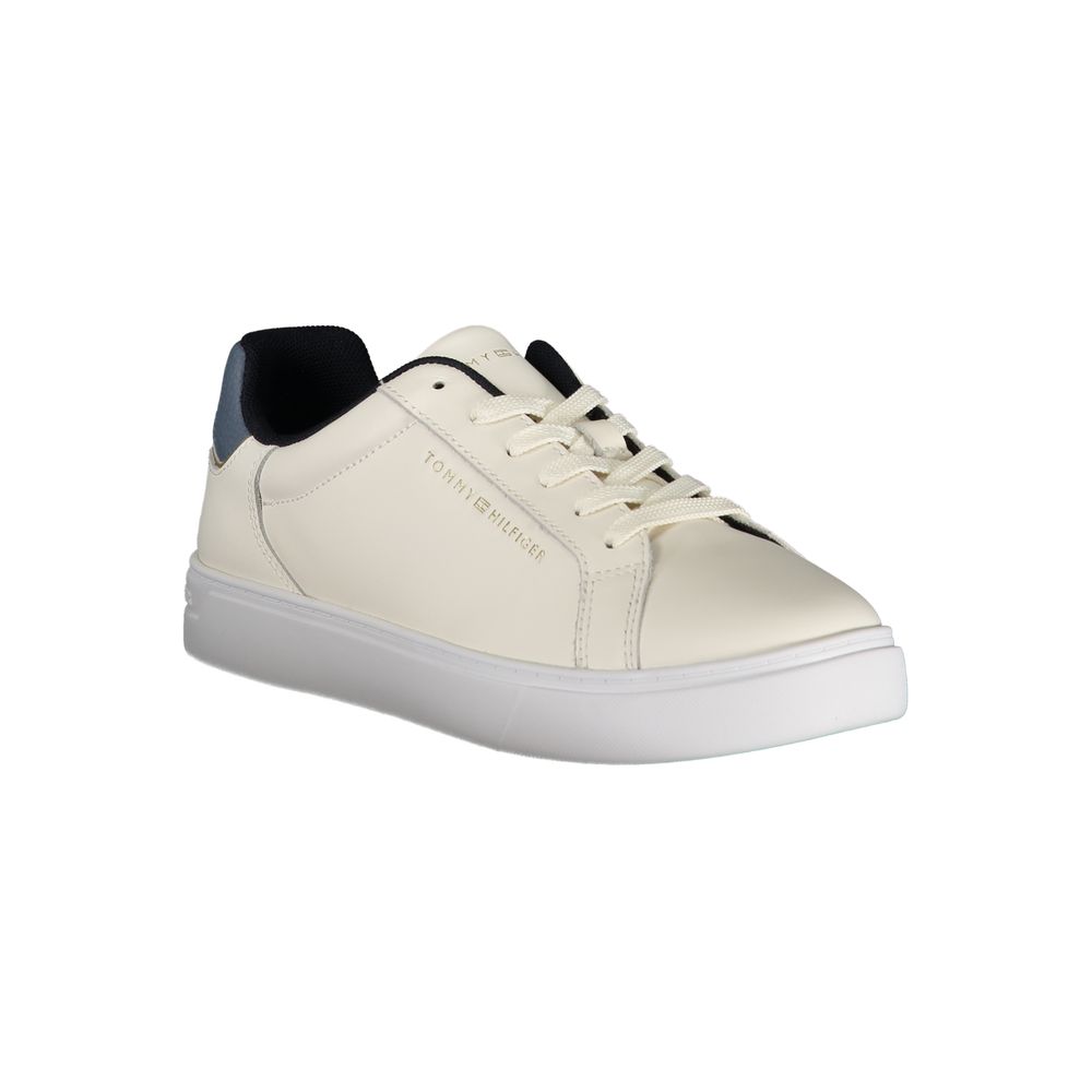 Baskets Tommy Hilfiger en cuir beige pour femme