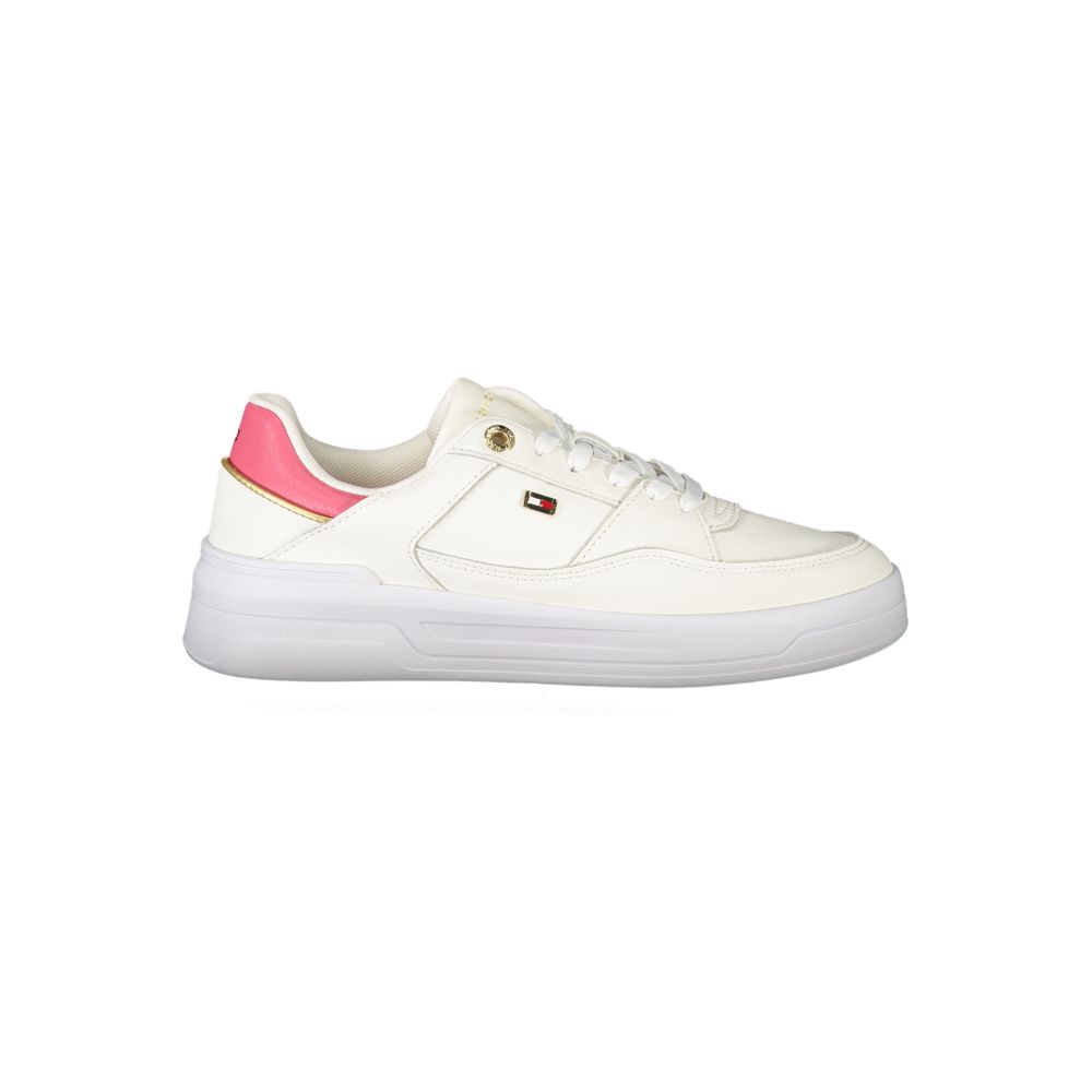 Baskets Tommy Hilfiger blanches en polyéthylène pour femme