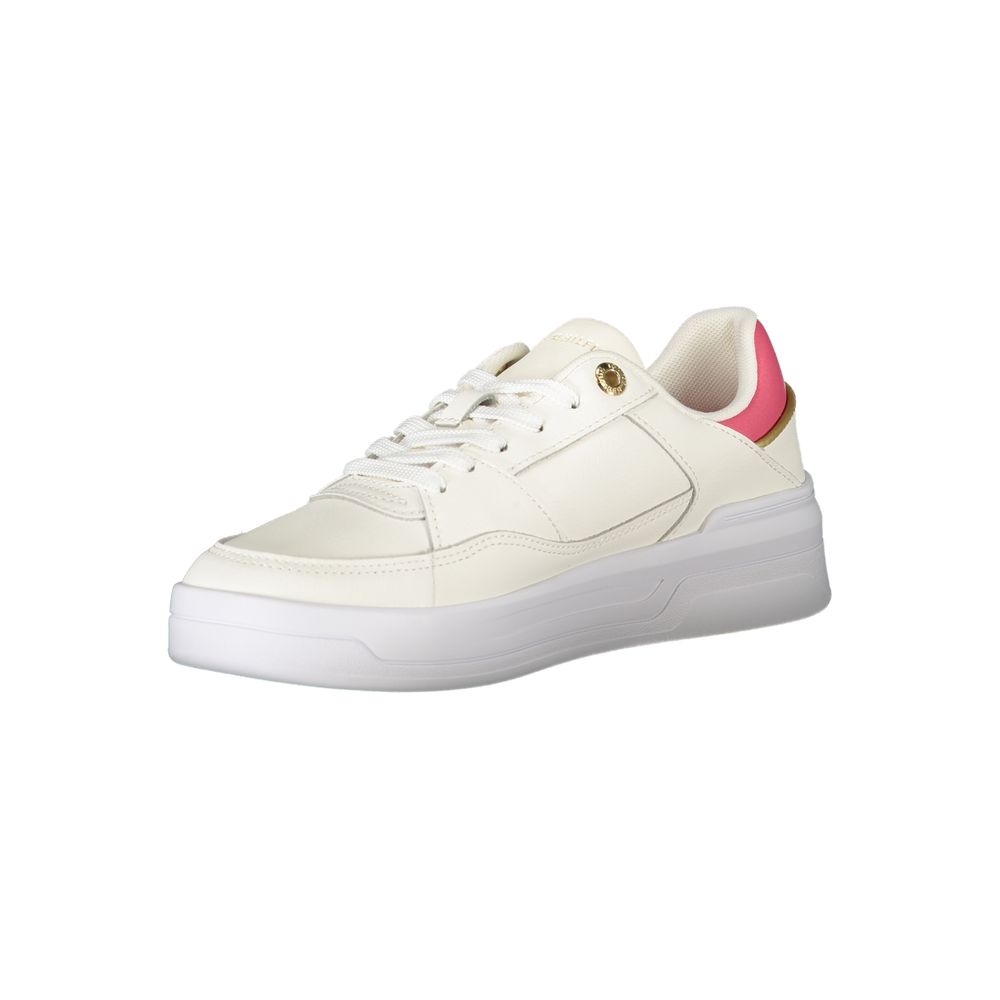 Baskets Tommy Hilfiger blanches en polyéthylène pour femme