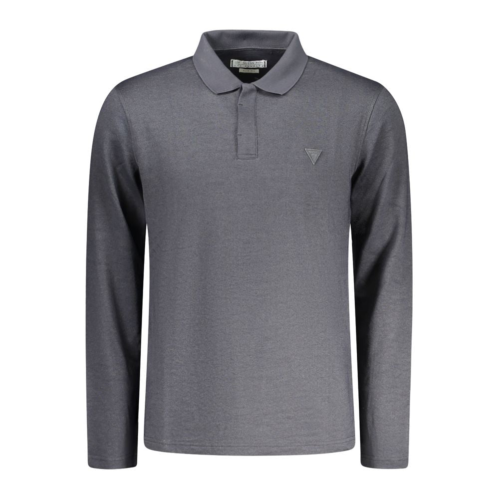 Polo Guess Jeans en coton noir pour homme