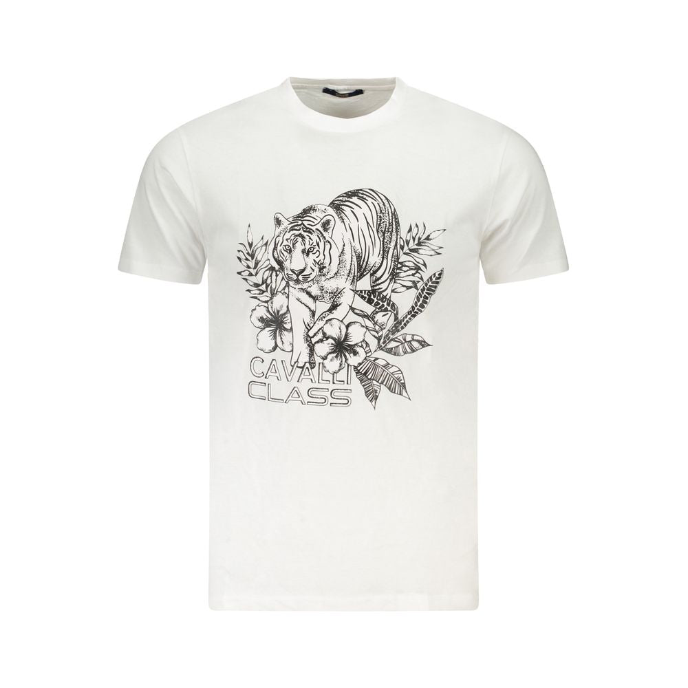 T-shirt Cavalli Class en coton blanc pour homme