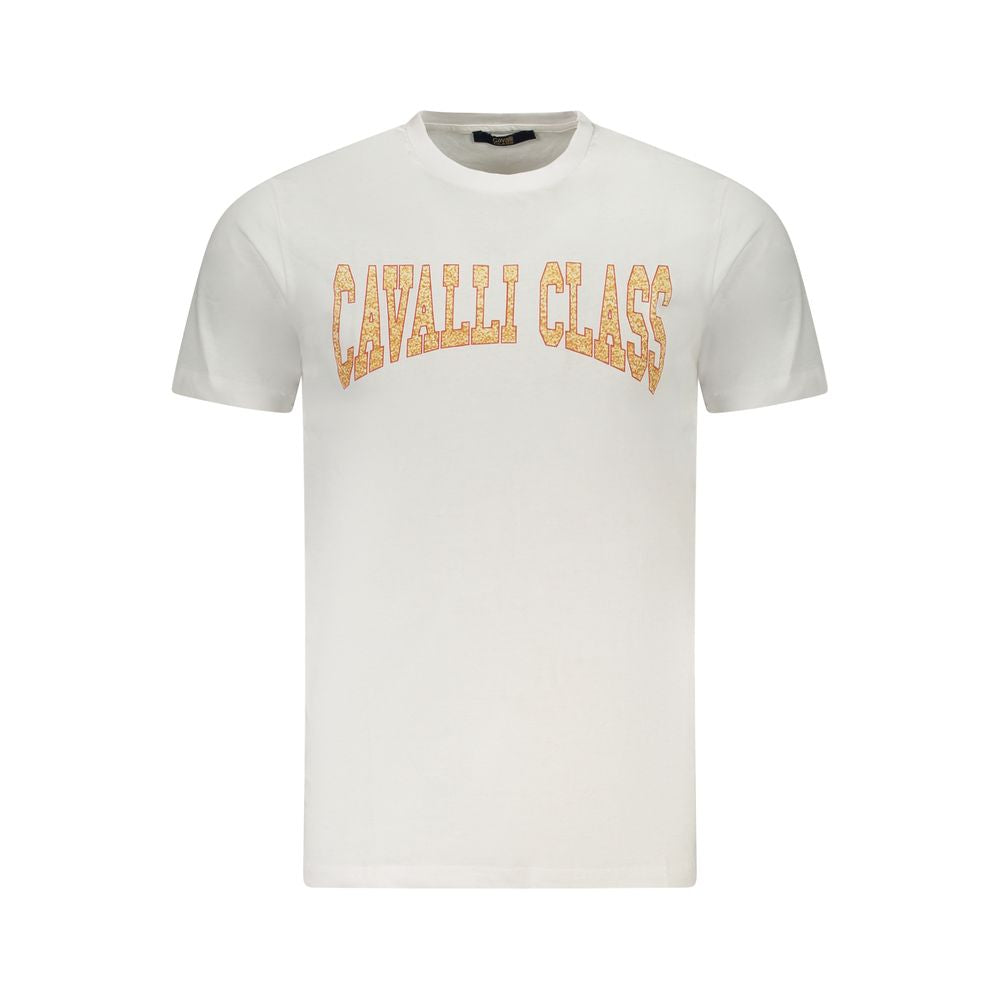 T-shirt Cavalli Class en coton blanc pour homme