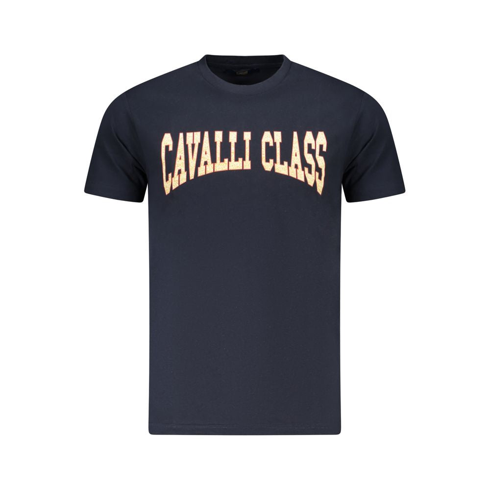 T-shirt Cavalli Class en coton bleu pour homme