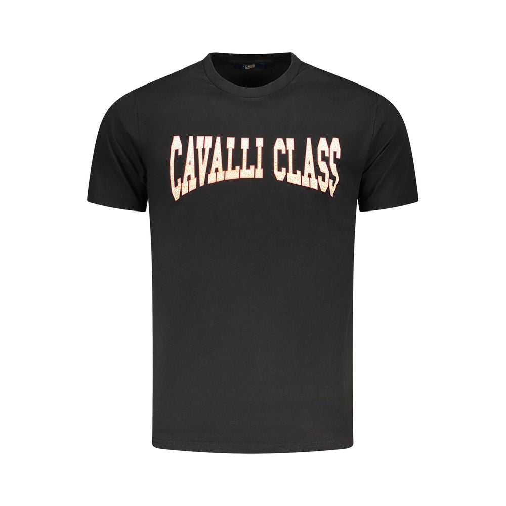 T-shirt Cavalli Class en coton noir pour homme