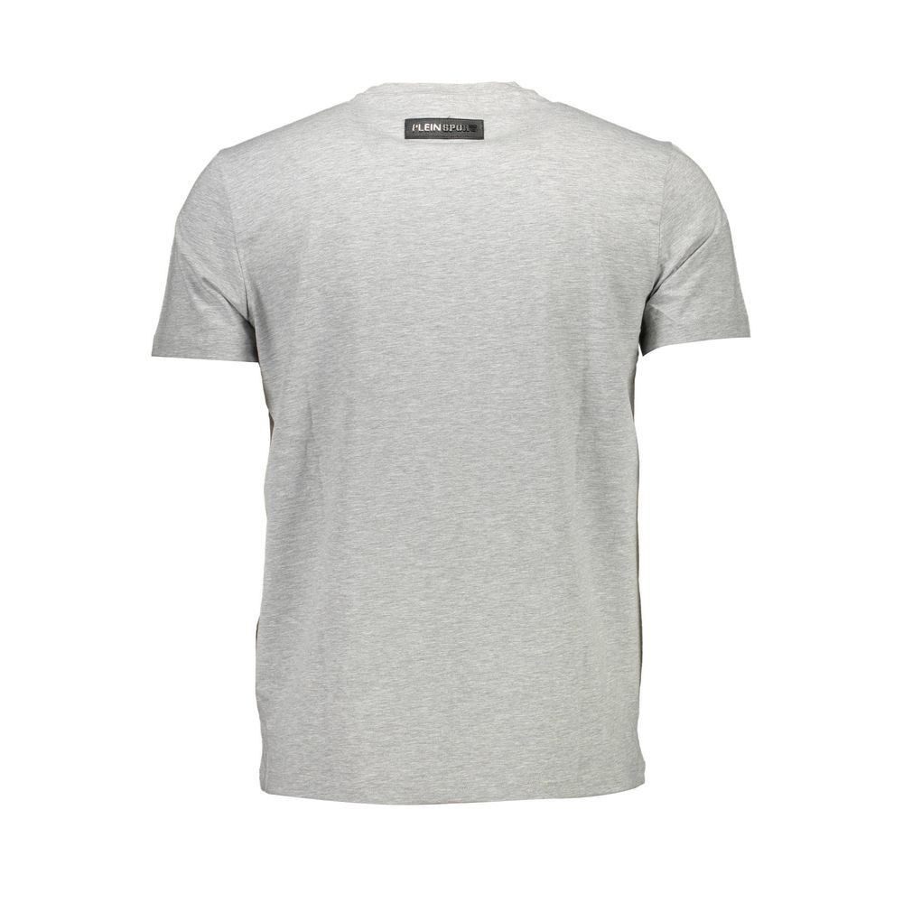 T-shirt homme en coton marron Plein Sport