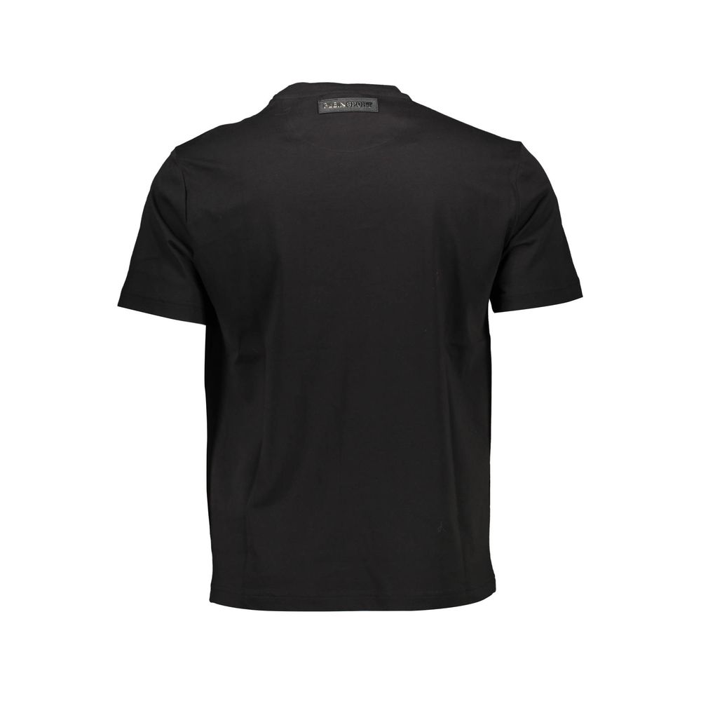 T-shirt Plein Sport en coton noir pour homme
