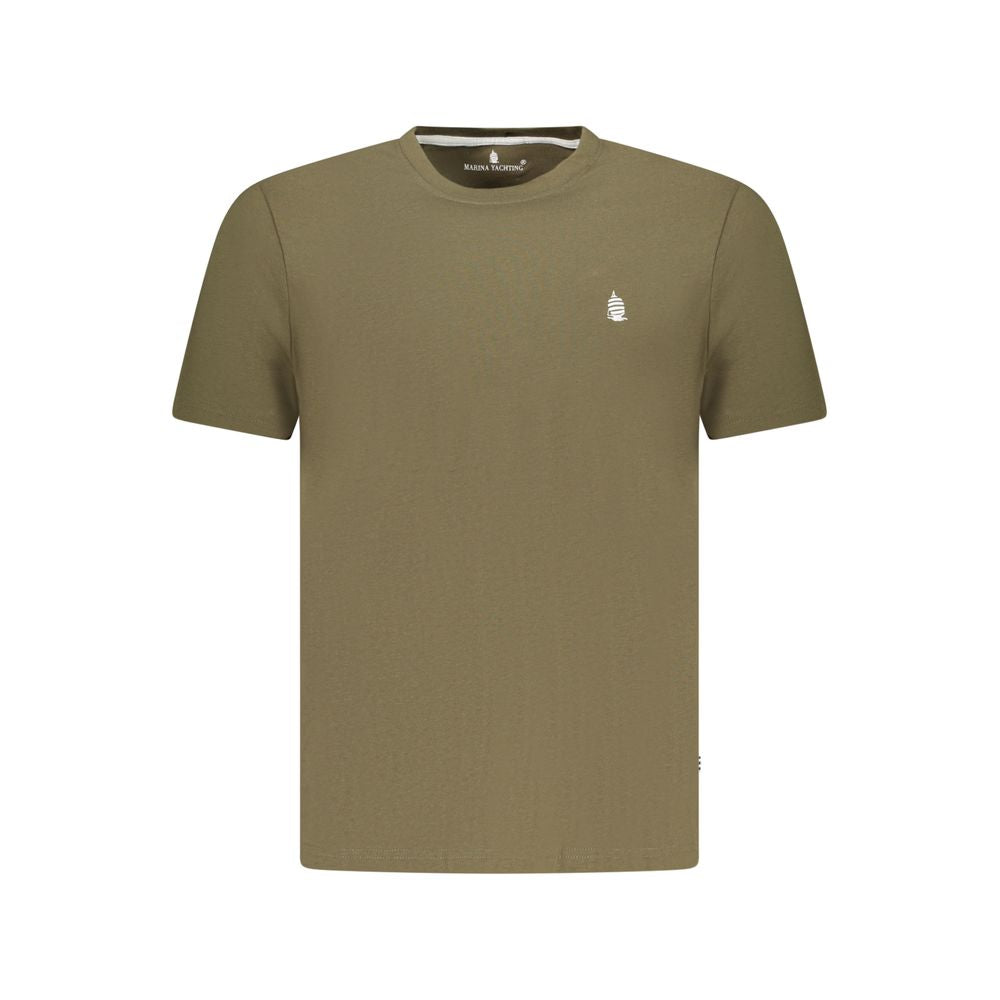 T-shirt homme en coton vert Marina Yachting