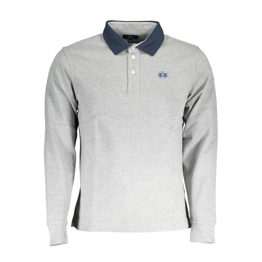 Polo homme en coton marron La Martina