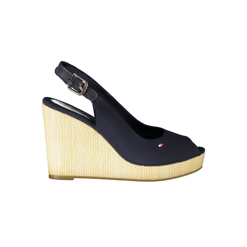 Sandales en coton bleu Tommy Hilfiger