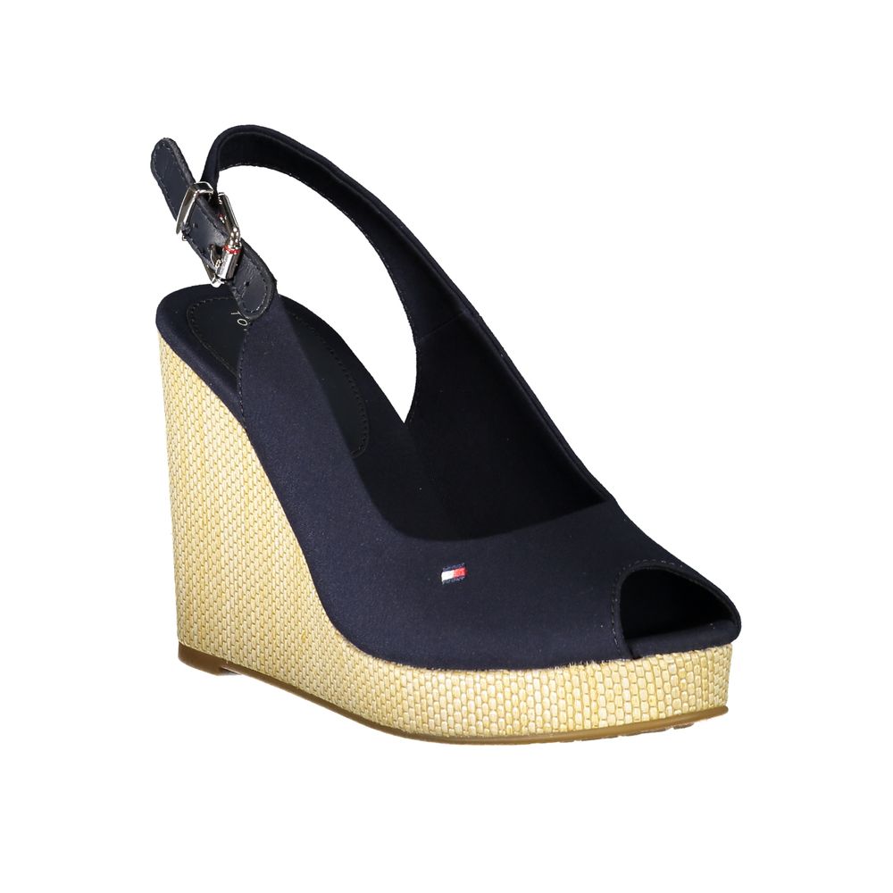 Sandales en coton bleu Tommy Hilfiger