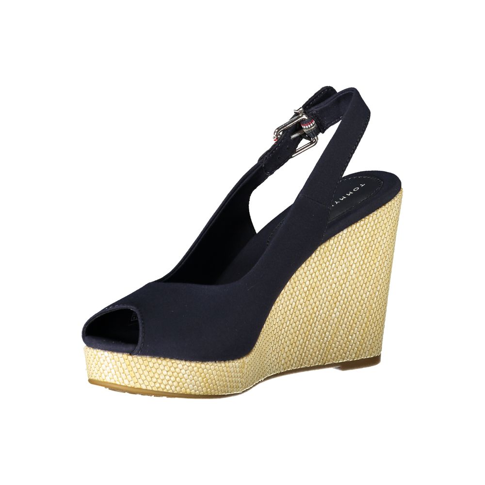 Sandales en coton bleu Tommy Hilfiger