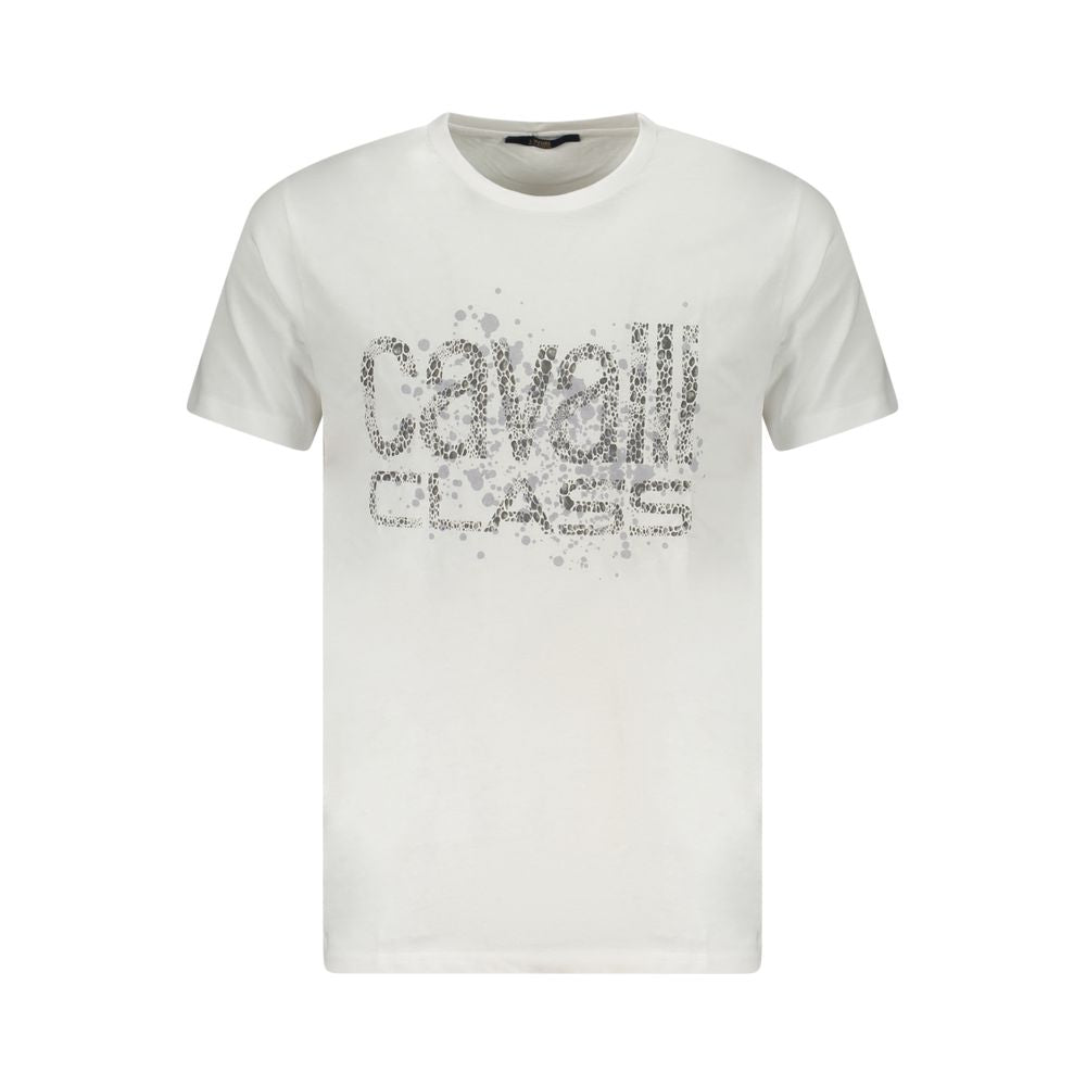 T-shirt Cavalli Class en coton blanc pour homme