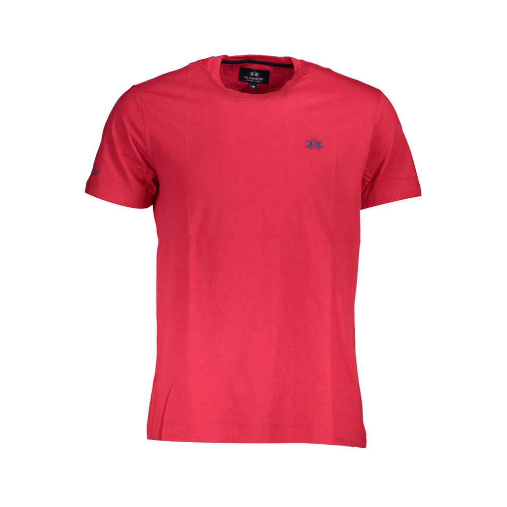 T-shirt homme en coton rouge La Martina