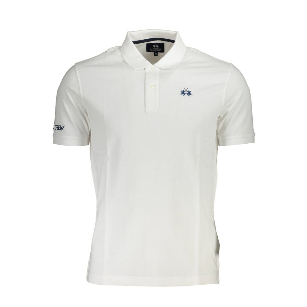 Polo homme en coton blanc La Martina