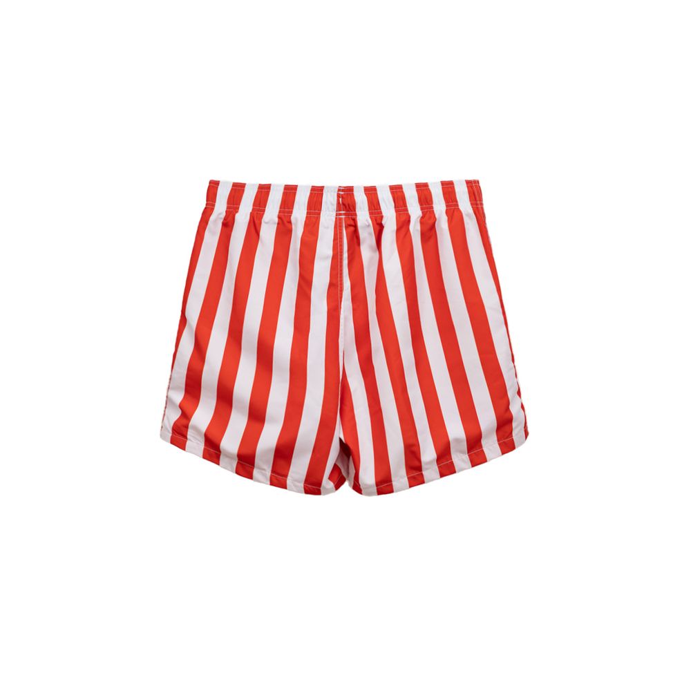 Short de bain en polyester rouge Emporio Armani