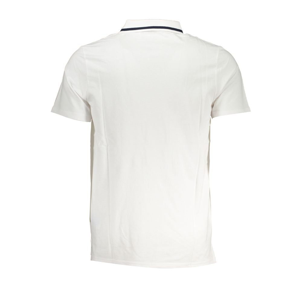 Polo Fila en coton blanc élégant avec détails contrastés