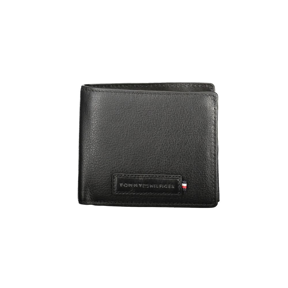 Portefeuille homme en cuir noir Tommy Hilfiger