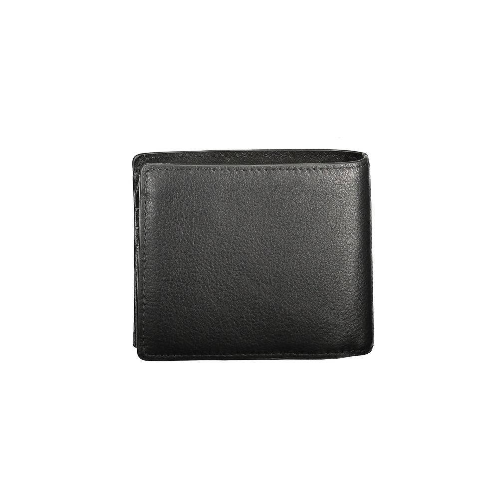Portefeuille homme en cuir noir Tommy Hilfiger