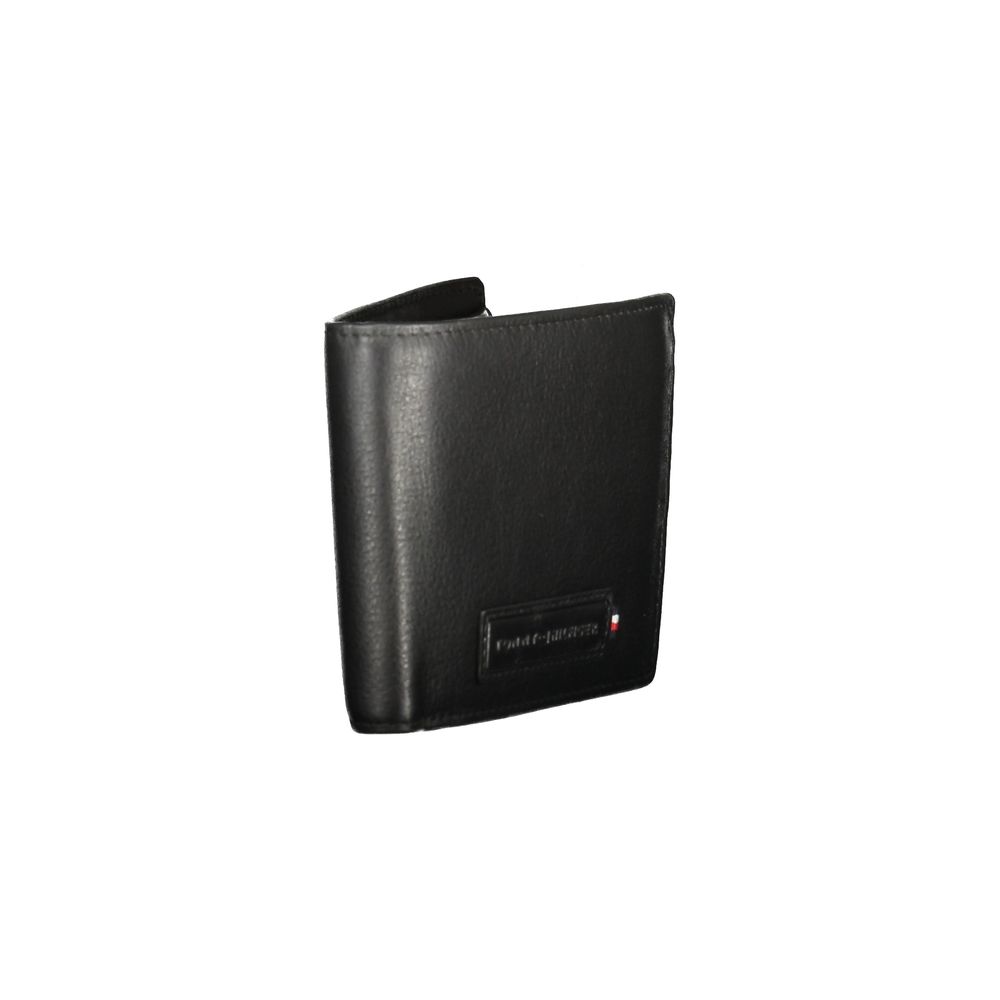 Portefeuille homme en cuir noir Tommy Hilfiger