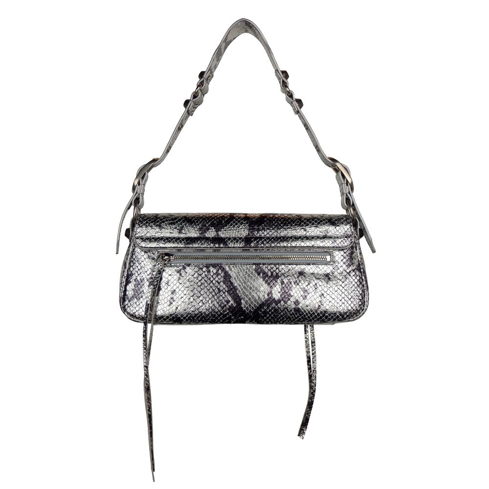 Sac à main Balenciaga en cuir de veau gris